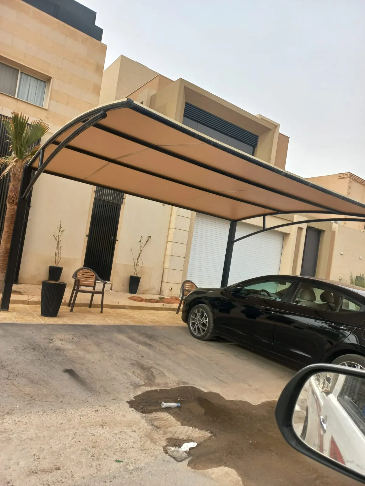 مظلة حوش قماش
